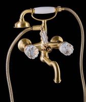 Товар: Смеситель для ванны Boheme Crystal 313-CRST Бронза - фото 2 Смеситель для ванны Boheme Crystal 313-CRST Бронза — фото 2, Смесители