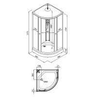 Товар: Душевая кабина Triton Экстра 88x88 Щ0000062582 без гидромассажа - фото 11 Душевая кабина Triton Экстра 88x88 Щ0000062582 без гидромассажа — фото 11, Душевые кабины