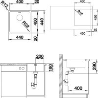Товар: Кухонная мойка Blanco Andano 400-IF 522957 Нержавеющая сталь с зеркальной полировкой - фото 6 Кухонная мойка Blanco Andano 400-IF 522957 Нержавеющая сталь с зеркальной полировкой — фото 6, Кухонные мойки
