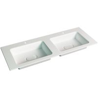 Товар: Раковина Jorno Modul 120 Mol.08.120/W двойная Белая - фото 1 Раковина Jorno Modul 120 Mol.08.120/W двойная Белая — фото 1, Раковины встраиваемые сверху