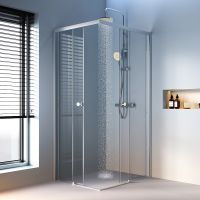 Товар: Душевой уголок AM.PM X-Joy 100х80 W94G-403-10080-MТ профиль Хром матовый стекло прозрачное - фото 8 Душевой уголок AM.PM X-Joy 100х80 W94G-403-10080-MТ профиль Хром матовый стекло прозрачное — фото 8, Душевые уголки