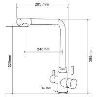 Товар: Смеситель для кухни Orange Boni Никель арт-M15-008ni - фото 3 Смеситель для кухни Orange Boni Никель арт-M15-008ni — фото 3, Смесители для кухни