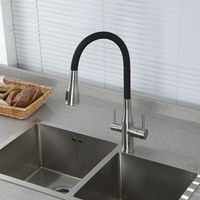 Смеситель для кухни Gappo G4399-65 Сатин Черный — фото 23, Смесители для кухни