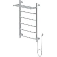 Электрический полотенцесушитель Aquanet Fiona 80х50 R 281999 с полкой Хром — фото 1, Электрические полотенцесушители