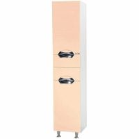 Шкаф пенал Bellezza Альфа 35 4628804110075 Бежевый Белый — фото 1, Пеналы для ванной комнаты