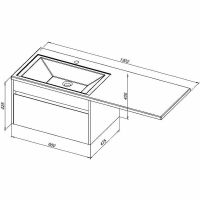 Товар: Тумба с раковиной Aquanet Токио 130 L 239217 подвесная Белая - фото 28 Тумба с раковиной Aquanet Токио 130 L 239217 подвесная Белая — фото 28, Тумбы с раковиной