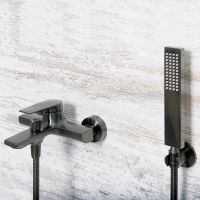 Смеситель для ванны WasserKRAFT Wiese Оружейная сталь арт-8401 — фото 2, Смеситель для ванны