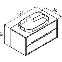 Товар: Тумба под раковину Orka Galia 100 3004162 подвесная Lidya - фото 8 Тумба под раковину Orka Galia 100 3004162 подвесная Lidya — фото 8, Мебель для ванной