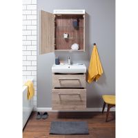 Тумба под раковину Dreja Q Max 80 77.0008D подвесная Дуб кантри — фото 5, Мебель для ванной