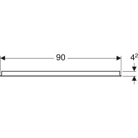 Зеркало Geberit Option 500.589.00.1 с подсветкой с механическим выключателем — фото 5, Зеркала в ванную комнату