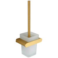 Ершик для унитаза Nofer Capri 16227.G Золото матовое — фото 1, Ершики для унитаза