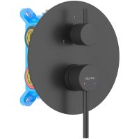 Смеситель для душа Aquatek Европа AQ1347MB Черный матовый — фото 1, Смеситель для душа