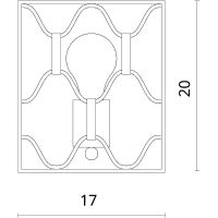 Настенный светильник Divinare Dunkan 2021/04 AP-1 Черный античный Золото матовое — фото 4, Светильники