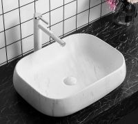Раковина-чаша Ceruttispa 57 CR0086 MMW1 СТ9546 Белый матовый мрамор — фото 3, Раковины накладные