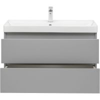 Тумба под раковину Aquanet Вега 90 329604 подвесная Мисти грин — фото 16, Тумбы под раковину