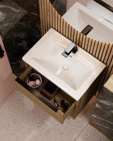 Тумба под раковину WellWant Rovero 60 WWTRN0611EB подвесная Дуб — фото 6, Мебель для ванной