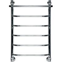 Водяной полотенцесушитель Ника Trapezium ЛТ/ВП 80x50 с полкой Хром — фото 1, Водяные полотенцесушители