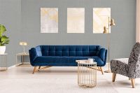 Обои Grandeco Elementum EE 1002 Винил на флизелине (0,53*10,05) Серый/Голубой, Полоса/Линии — фото 3, Обои для стен