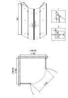 Товар: Душевой уголок Niagara Nova 100х100 NG-6616-08 профиль Хром стекло прозрачное - фото 3 Душевой уголок Niagara Nova 100х100 NG-6616-08 профиль Хром стекло прозрачное — фото 3, Душевые уголки