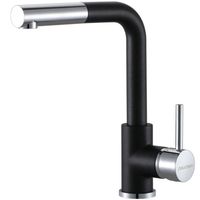 Смеситель для кухни Paulmark Kassel Ka214311-418 Черный металлик Хром — фото 1, Смесители для кухни