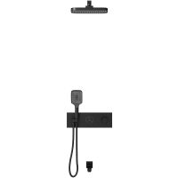 Товар: Душевая система Vincea VSFW-432T1MB с термостатом Черная матовая - фото 2 Душевая система Vincea VSFW-432T1MB с термостатом Черная матовая — фото 2, Встраиваемые душевые комплекты