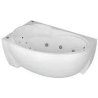 Акриловая ванна Aquatek Бетта 160x97 L BET160-0000006 с гидромассажем с фронтальной панелью с каркасом (разборный) со слив-переливом — фото 2, Акриловые ванны