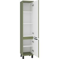 Шкаф пенал Brevita Enfida 35 R ENF-05035-0801R Зеленый матовый — фото 3, Пеналы для ванной комнаты