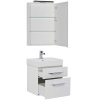 Тумба с раковиной Aquanet Виченца 60 212665 Белая — фото 6, Тумбы с раковиной