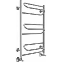 Водяной полотенцесушитель Terminus Юпитер П9 500x800 4670078530448 Хром, нижнее подключение, G 1/2" ВР — фото 1, Водяные полотенцесушители