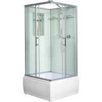 Душевая кабина WeltWasser WW500 Aller 901 90x90 10000003254 профиль Хром стекло прозрачное — фото 1, Душевые кабины