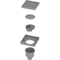 Душевой трап Berges Trend Keramik 150x150 093004 под плитку — фото 2, Трапы для душа