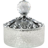 Контейнер для хранения Migliore Cristalia 16793 Хром с кристаллом Swarovski — фото 1, Органайзеры для ванной