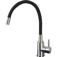 Смеситель для кухни Viko V-4428 Нержавеющая сталь Черный — фото 1, Смесители для кухни