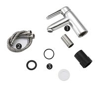 Смеситель для раковины Frap H17 F1017 Хром — фото 7, Смесители