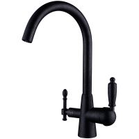 Смеситель для кухни Kaiser Vincent 31744-2 Черный мрамор — фото 1, Смесители