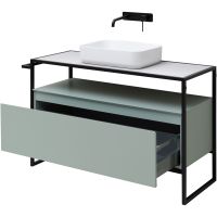 Тумба под раковину Allen Brau Priority 120 1.31004.PWM Папирус матовый — фото 7, Тумбы под раковину