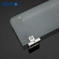 Стеклянная полка Gappo G17 G1707 Сатин — фото 7, Полки для ванной и душа