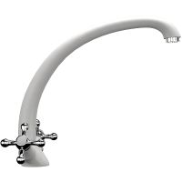 Смеситель для кухни Ulgran Classic U-013-341 Ультра-белый — фото 1, Смесители