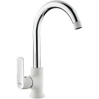 Смеситель для кухни Frap H31 F4031 Белый Хром — фото 1, Смесители для кухни