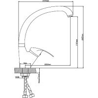 Смеситель для кухни Ростовская Мануфактура Сантехники Boou B8174-10HF Хром — фото 7, Смесители