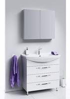 Товар: Тумба под раковину Aqwella Аллегро 105 Agr.01.10/3 Белая - фото 2 Тумба под раковину Aqwella Аллегро 105 Agr.01.10/3 Белая — фото 2, Мебель для ванной