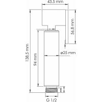 Гигиенический душ WasserKRAFT Asphe A335 Розовое золото — фото 2, Душевое оборудование. Душевая программа