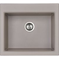 Кухонная мойка Aquaton Линеа 58 1A733032LW250 Серый шелк — фото 1, Кухонные мойки