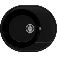 Кухонная мойка Ulgran Quartz Nora 585-07 Уголь — фото 1, Кухонные мойки