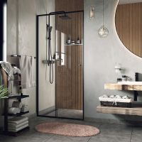 Товар: Душевая дверь WasserKRAFT Dill 120 61S05 профиль Черный матовый стекло прозрачное - фото 4 Душевая дверь WasserKRAFT Dill 120 61S05 профиль Черный матовый стекло прозрачное — фото 4, Душевые двери в нишу