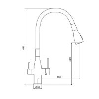 Смеситель для кухни Gappo G4399-66 Черный матовый — фото 26, Смесители для кухни