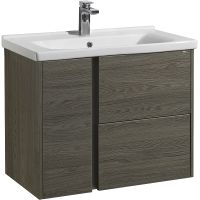 Тумба под раковину Aquaton Стоун 80 1A228201SXC80 подвесная Грецкий орех — фото 1, Тумбы под раковину