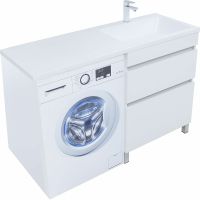 Товар: Тумба под раковину Aquanet Вега 130 329125 Белый глянец - фото 2 Тумба под раковину Aquanet Вега 130 329125 Белый глянец — фото 2, Тумбы под раковину