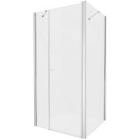 Душевой уголок New Trendy New Soleo Chrome 100х70 K-0697 профиль Хром стекло прозрачное — фото 1, Душевые уголки