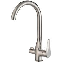 Смеситель для кухни ZorG Steel Hammer SH 910 SATIN Сатин — фото 1, Смесители